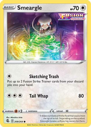Smeargle 209/264  SWSH08 Fusion Strike - Common