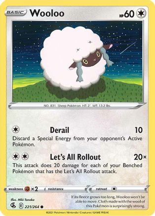 Wooloo (221) 221/264  SWSH08 Fusion Strike - Common
