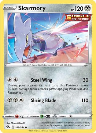 Skarmory 182/264  SWSH08 Fusion Strike - Common