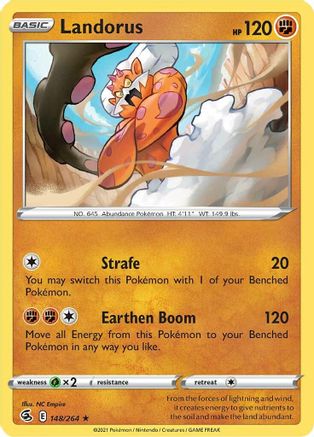 Landorus 148/264  - Holofoil SWSH08 Fusion Strike - Holo Rare