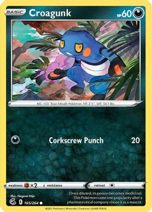 Croagunk 165/264  SWSH08 Fusion Strike - Common