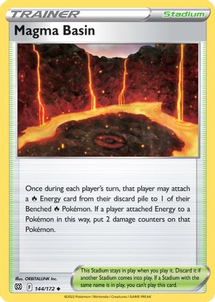 Magma Basin 144/172  - Reverse Holofoil SWSH09 Brilliant Stars - Uncommon