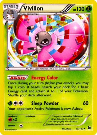 Vivillon 015/162  - Holofoil Miscellaneous Cards & Products - Promo