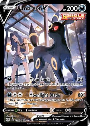 Umbreon V TG22/TG30  - Holofoil SWSH09 Brilliant Stars Trainer Gallery - Ultra Rare