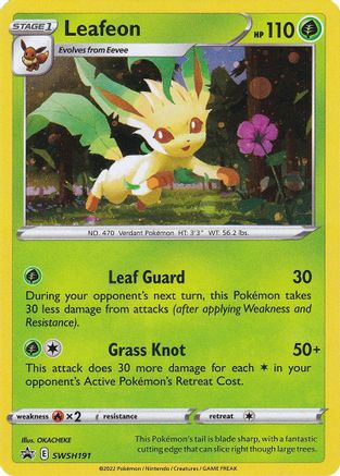 Leafeon SWSH191  - Holofoil SWSH Sword & Shield Promo Cards - Promo