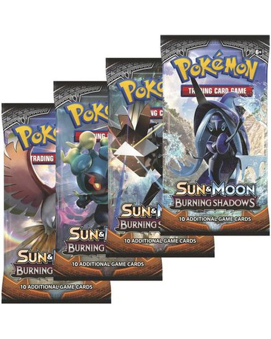 Burning Shadows Booster Pack Art Bundle [Set of 4] | Pokemon TCG