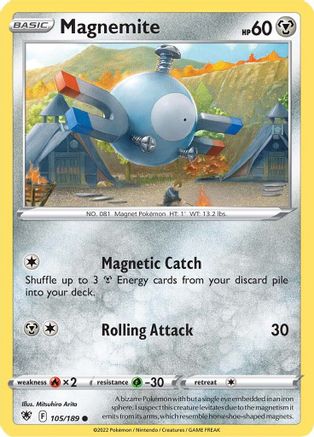 Magnemite 105/189  SWSH10 Astral Radiance - Common