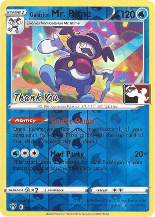 Galarian Mr. Rime 036/189  - Reverse Holofoil Miscellaneous Cards & Products - Promo