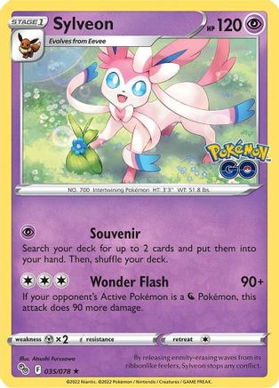 Sylveon 035/078  - Holofoil Pokemon GO - Holo Rare