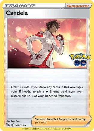Candela 065/078  - Reverse Holofoil Pokemon GO - Uncommon