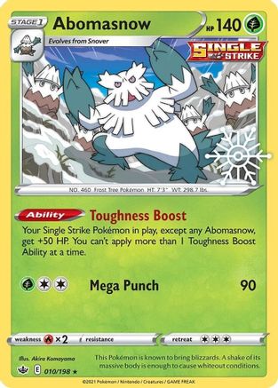 Abomasnow 010/198  - Holofoil Miscellaneous Cards & Products - Promo