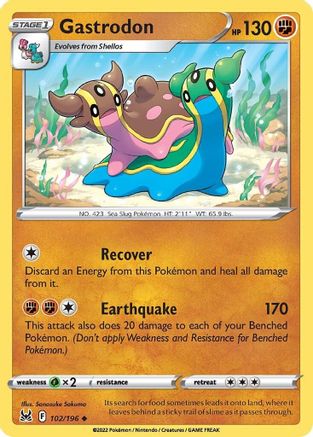 Gastrodon 102/196  SWSH11 Lost Origin - Uncommon