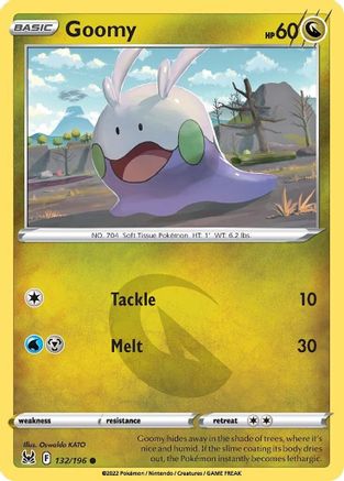 Goomy 132/196  - Reverse Holofoil SWSH11 Lost Origin - Common
