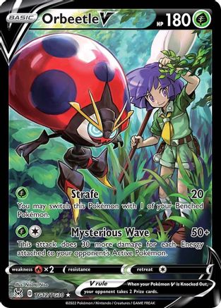 Orbeetle V TG12/TG30  - Holofoil SWSH11 Lost Origin Trainer Gallery - Ultra Rare