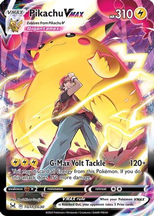 Pikachu VMAX TG17/TG30  - Holofoil SWSH11 Lost Origin Trainer Gallery - Ultra Rare