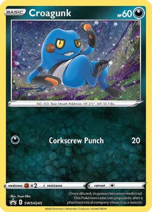 Croagunk SWSH245  - Holofoil SWSH Sword & Shield Promo Cards - Promo
