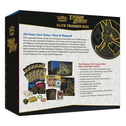 Pokemon TCG Sword & Shield - Crown Zenith Elite Trainer Box
