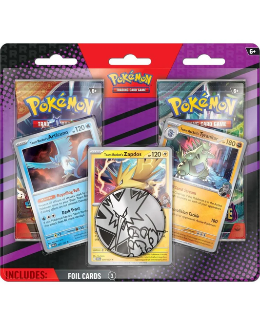 2-Pack Blister Pack [Team Rocket's Articuno, Zapdos & Tyranitar] | Pokemon TCG