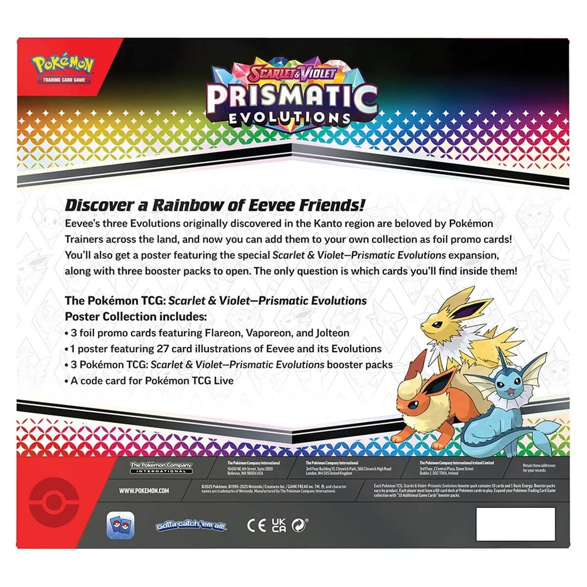 Pokemon TCG: Prismatic Evolutions Poster Collection
