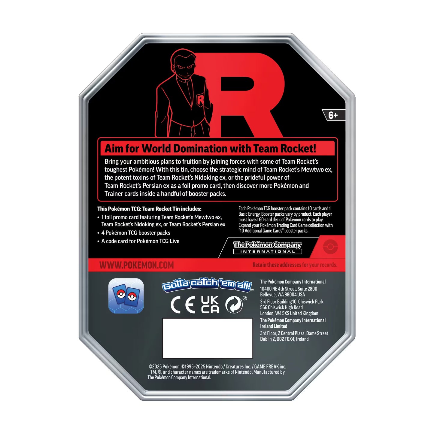 Pokemon TCG - Team Rocket Tin