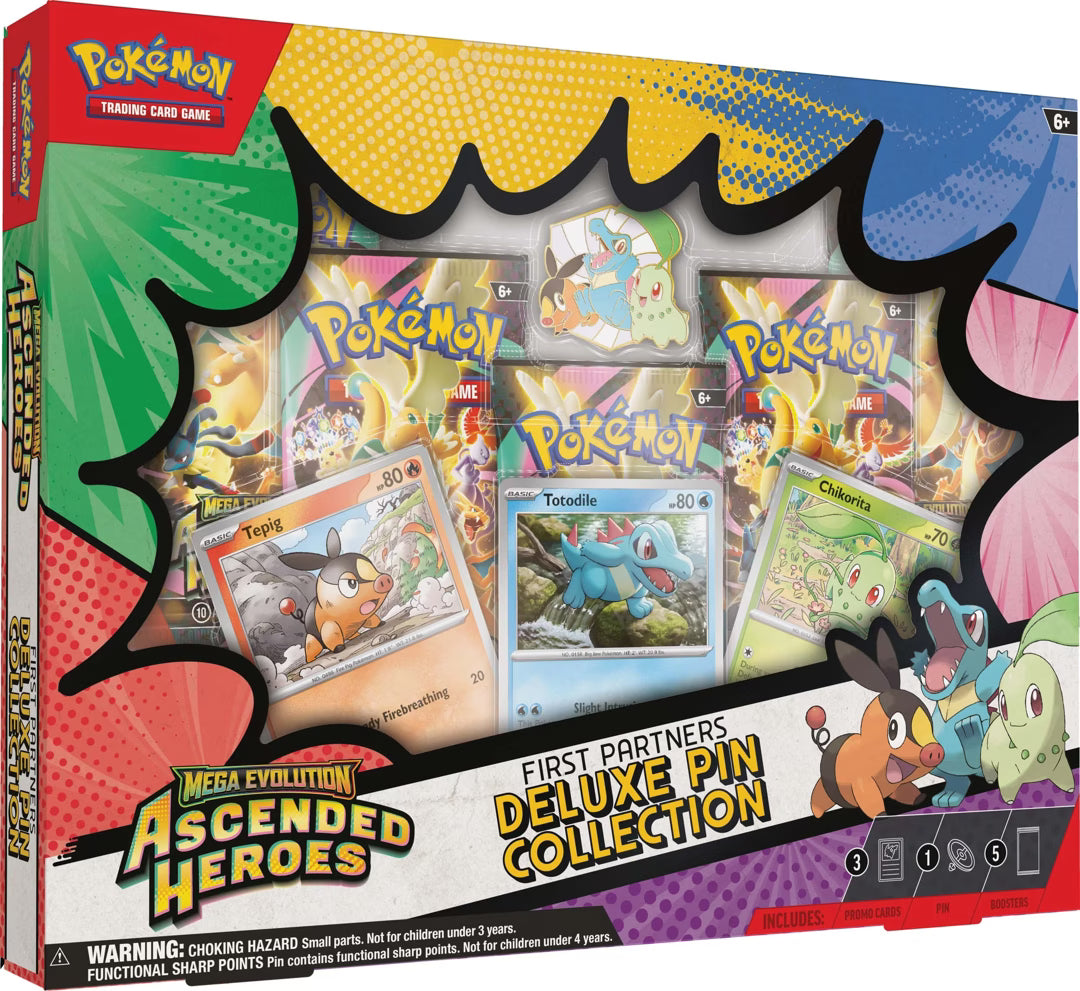 Pokemon TCG: Ascended Heroes First Partners Deluxe Pin Collection