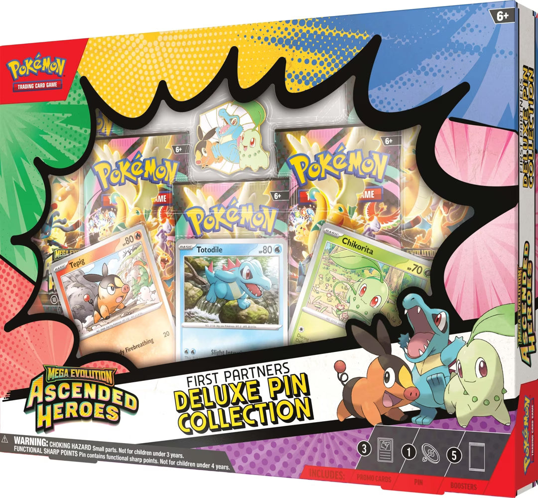Pokemon TCG: Ascended Heroes First Partners Deluxe Pin Collection