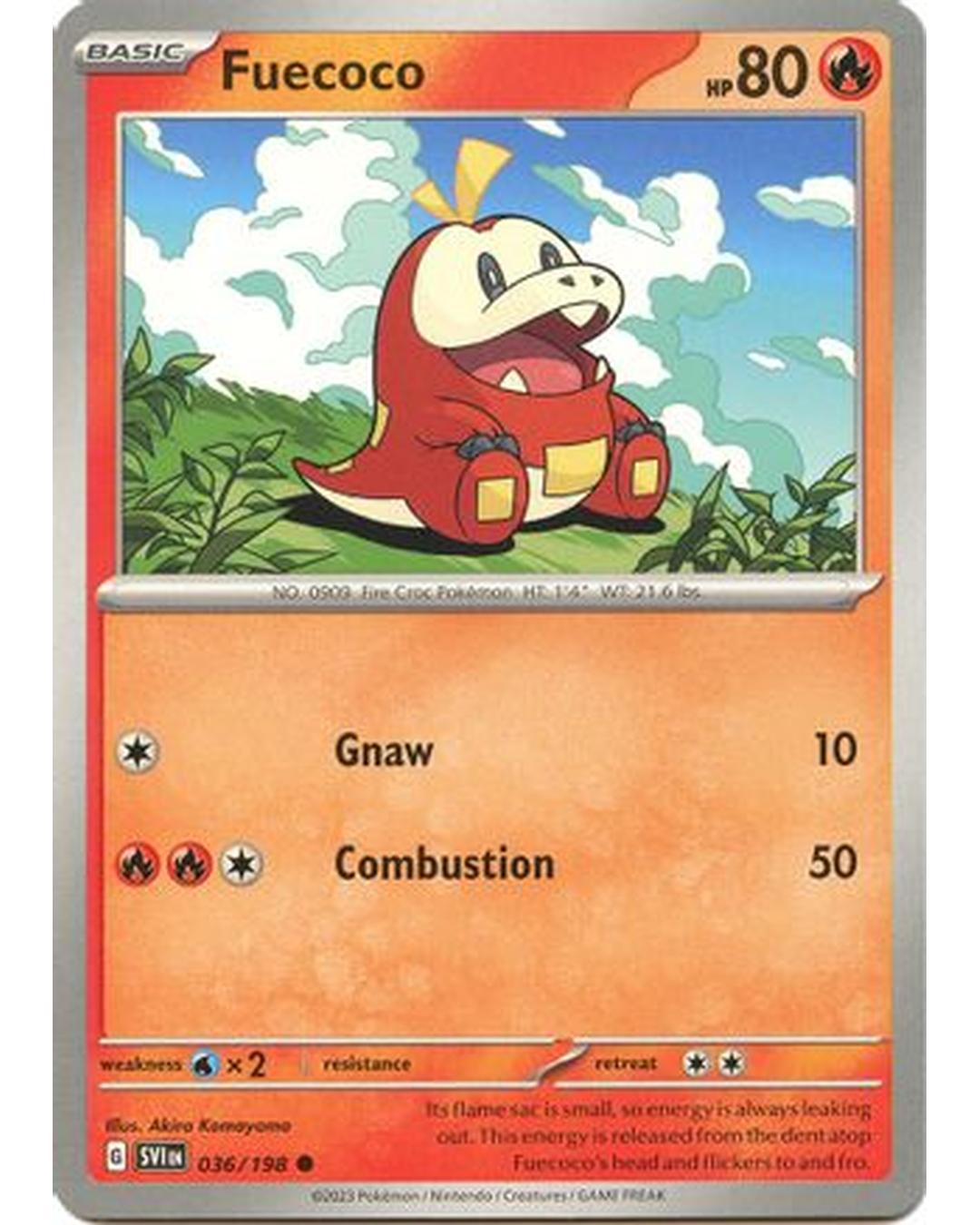 Fuecoco 036/198  SV01 Scarlet & Violet Base Set - Common