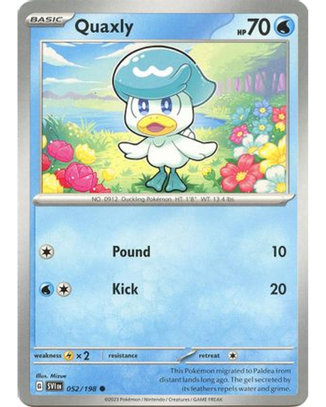 Quaxly 052/198  SV01 Scarlet & Violet Base Set - Common