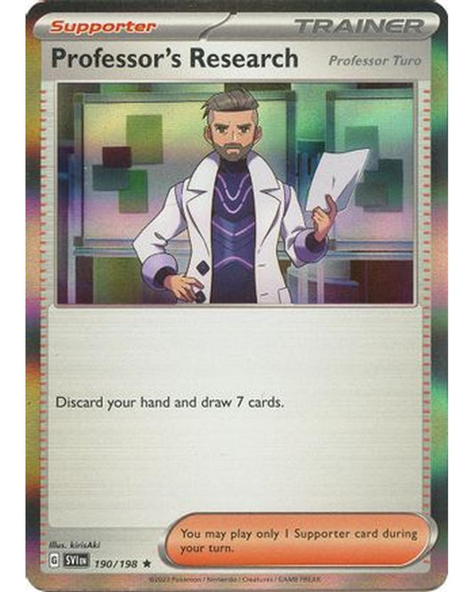 Professor's Research 190/198  - Reverse Holofoil SV01 Scarlet & Violet Base Set - Rare
