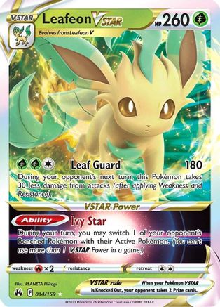 Leafeon VSTAR 014/159  - Holofoil Crown Zenith - Ultra Rare