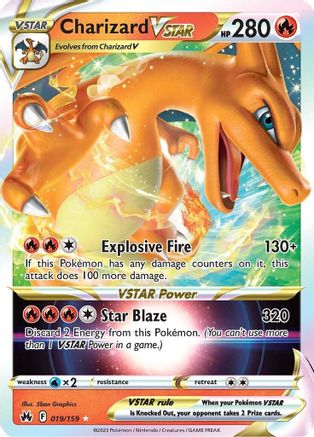 Charizard VSTAR 019/159  - Holofoil Crown Zenith - Ultra Rare