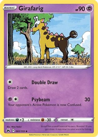 Girafarig 061/159  Crown Zenith - Uncommon