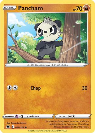 Pancham 072/159  Crown Zenith - Common