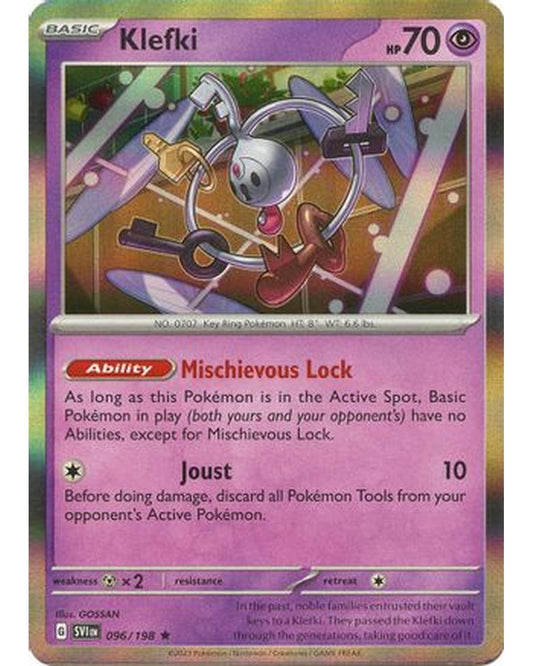 Klefki 096/198  - Holofoil SV01 Scarlet & Violet Base Set - Rare