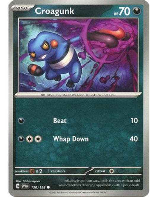 Croagunk 130/198  SV01 Scarlet & Violet Base Set - Common