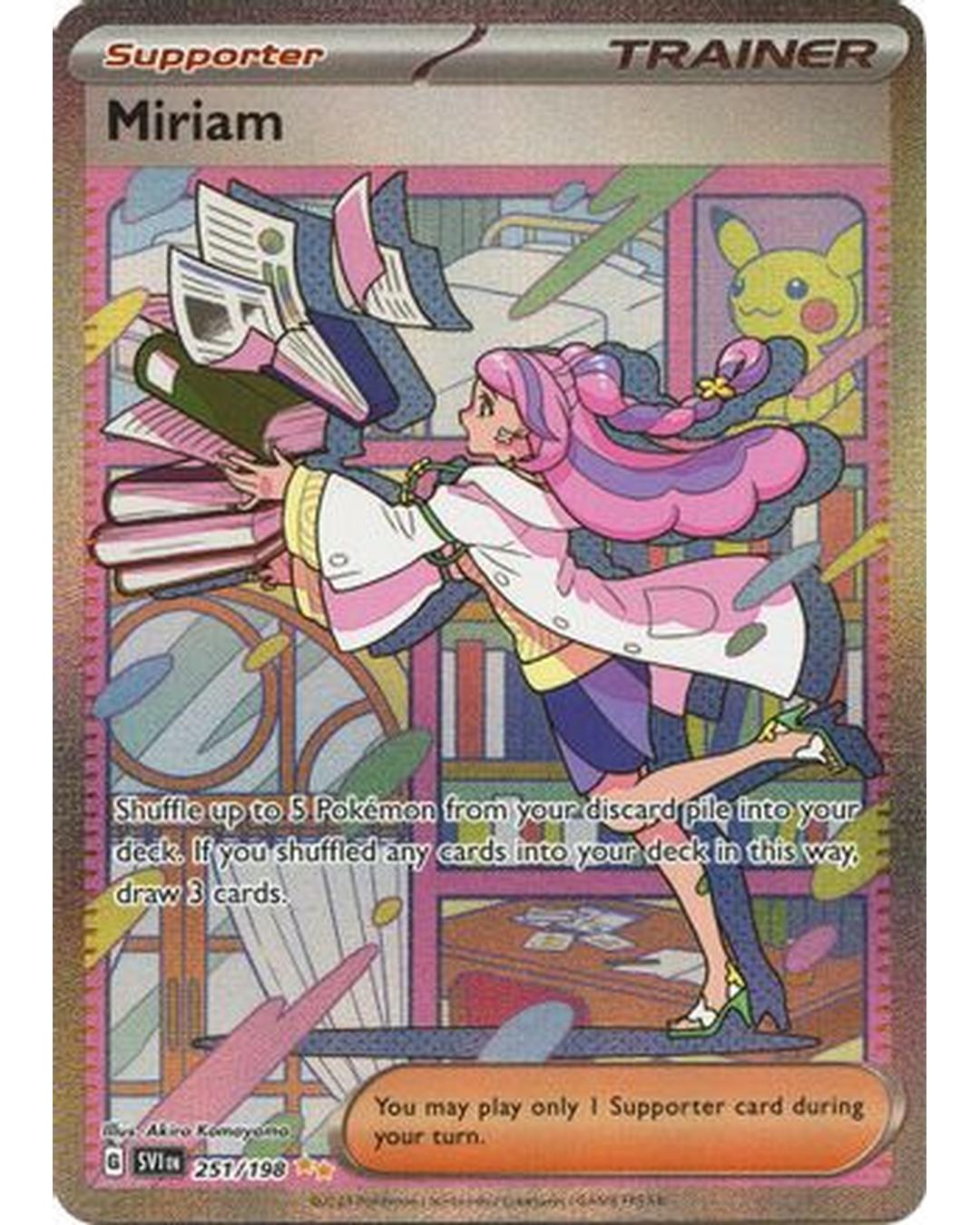 Miriam 251/198  - Holofoil SV01 Scarlet & Violet Base Set - Special Illustration Rare