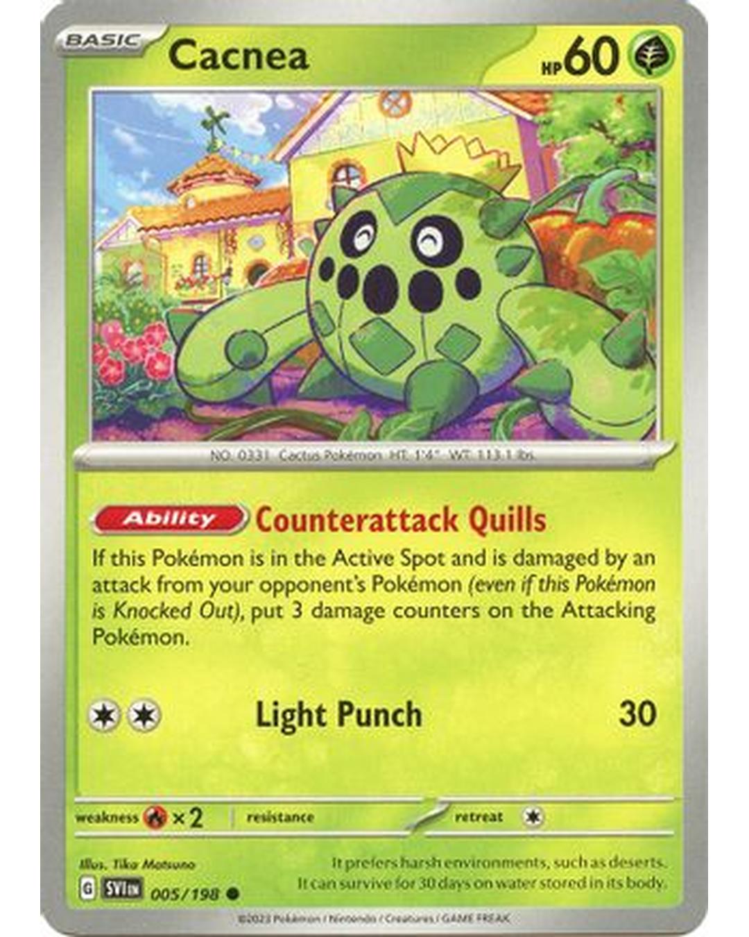 Cacnea 005/198  SV01 Scarlet & Violet Base Set - Common