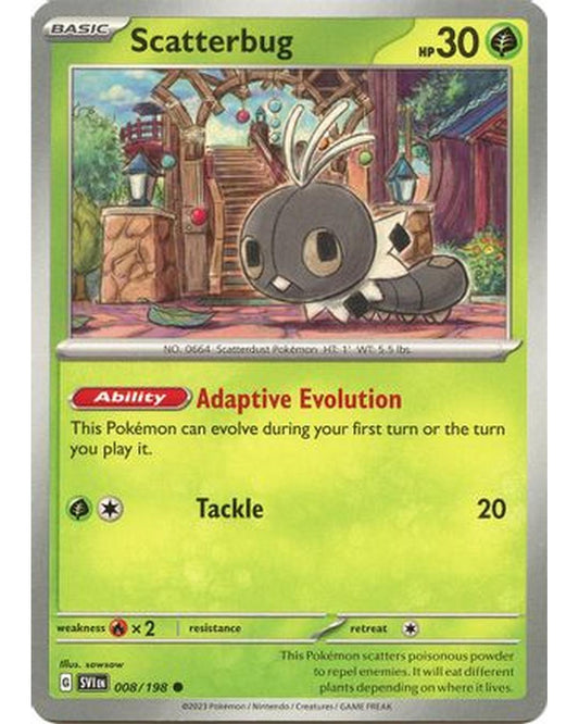 Scatterbug 008/198  SV01 Scarlet & Violet Base Set - Common