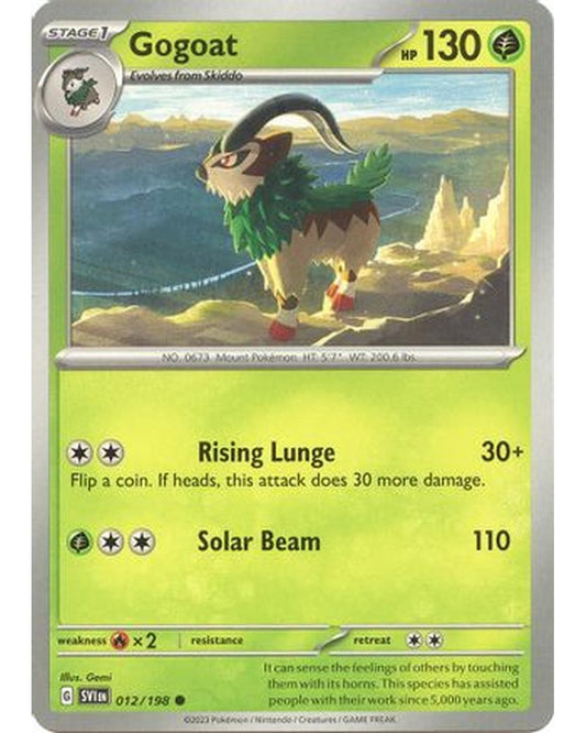 Gogoat 012/198  - Reverse Holofoil SV01 Scarlet & Violet Base Set - Common