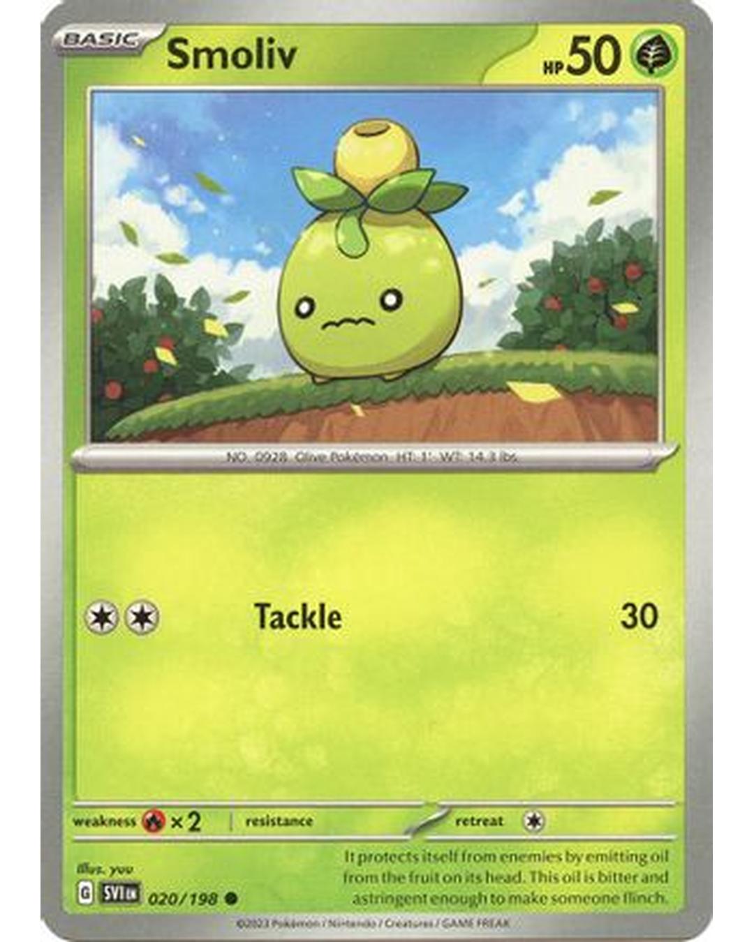 Smoliv 020/198  SV01 Scarlet & Violet Base Set - Common