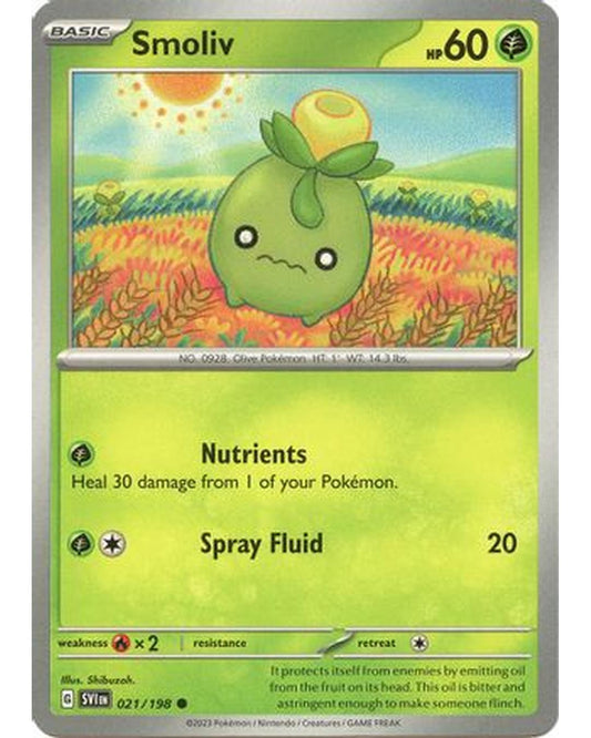 Smoliv 021/198  SV01 Scarlet & Violet Base Set - Common