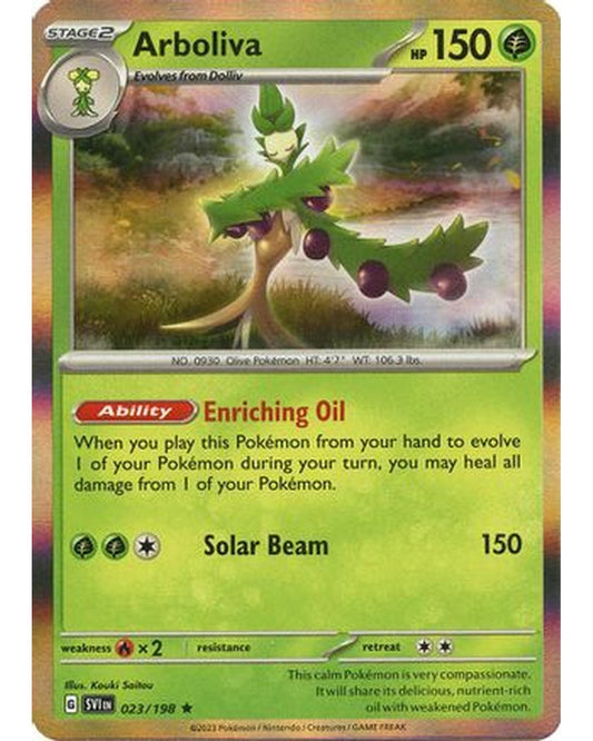 Arboliva 023/198  - Reverse Holofoil SV01 Scarlet & Violet Base Set - Rare