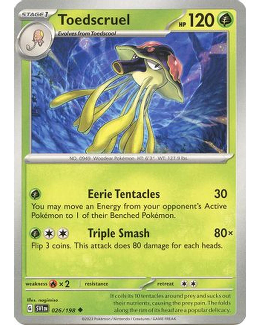 Toedscruel 026/198  SV01 Scarlet & Violet Base Set - Uncommon