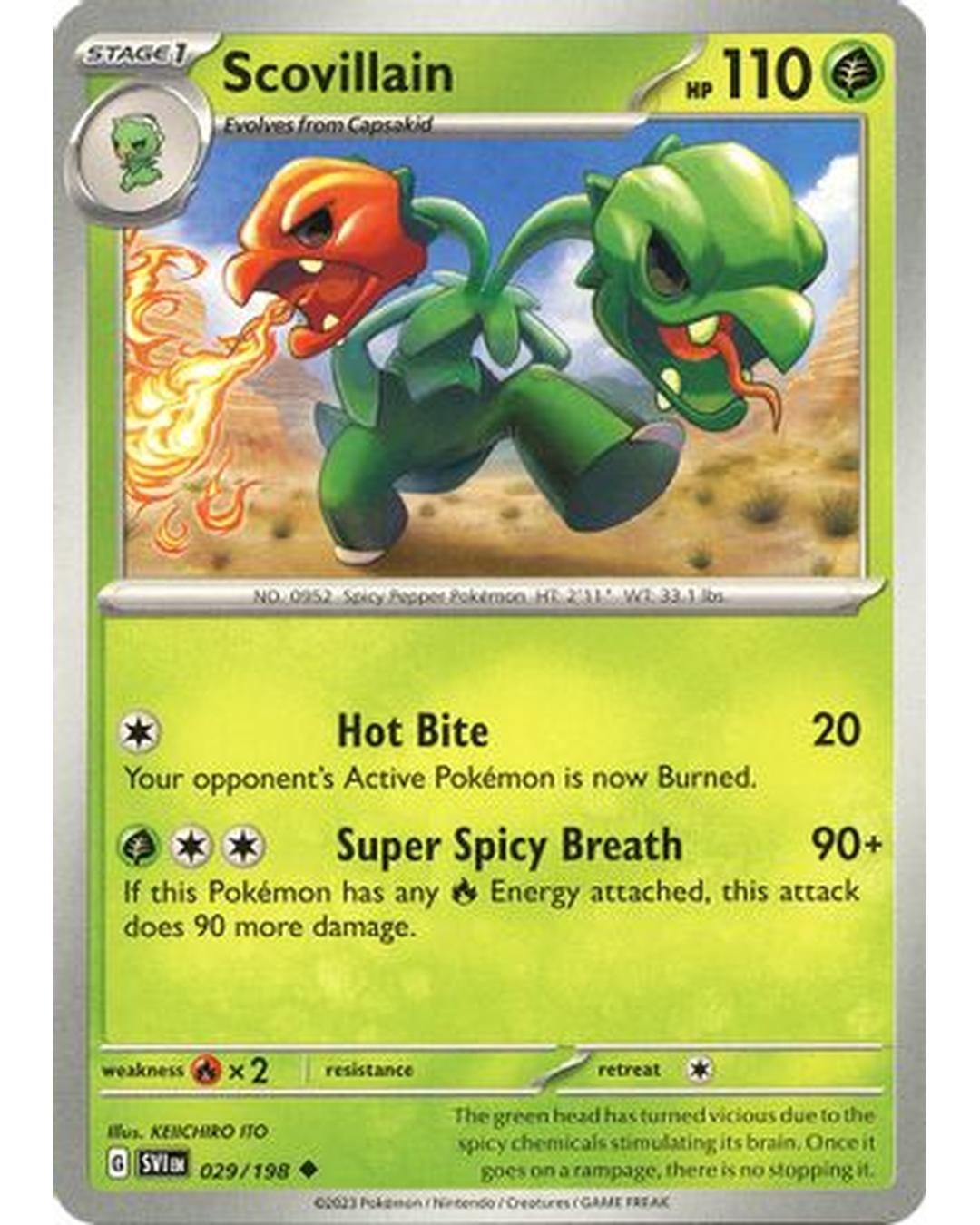 Scovillain 029/198  SV01 Scarlet & Violet Base Set - Uncommon