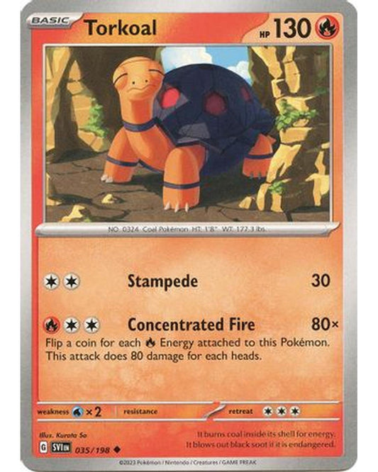 Torkoal 035/198  SV01 Scarlet & Violet Base Set - Uncommon