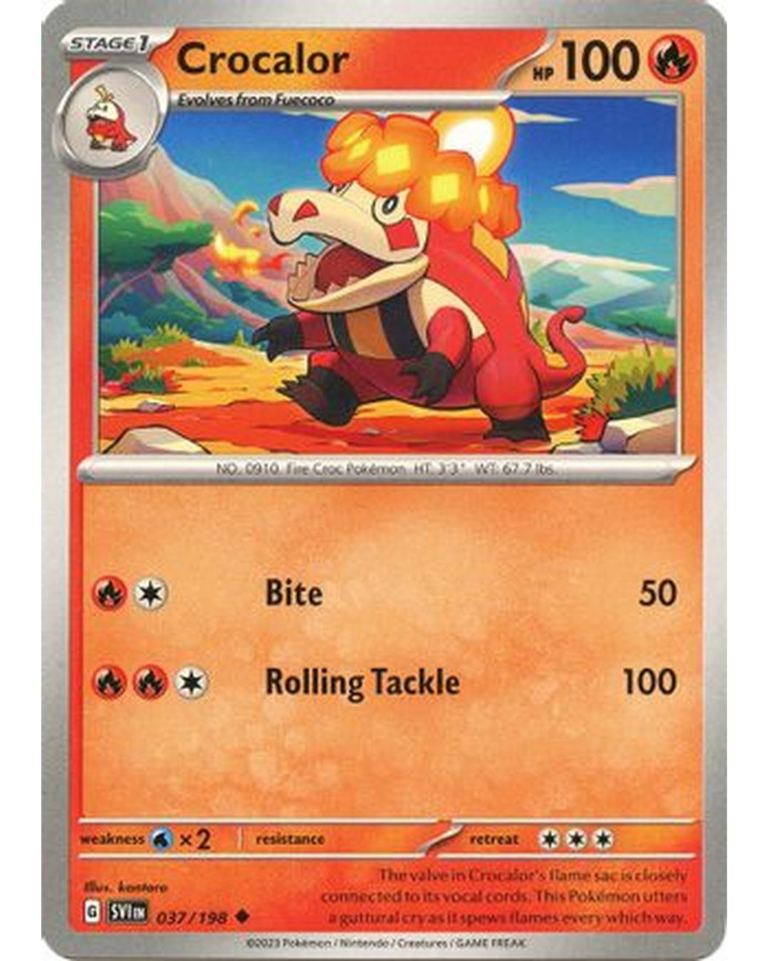 Crocalor 037/198  SV01 Scarlet & Violet Base Set - Uncommon