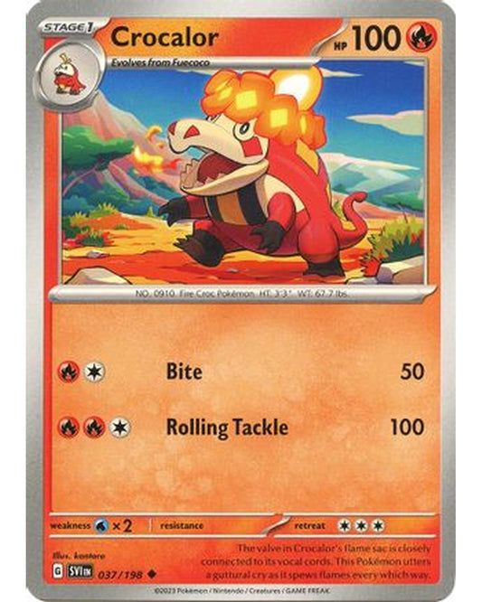 Crocalor 037/198  SV01 Scarlet & Violet Base Set - Uncommon