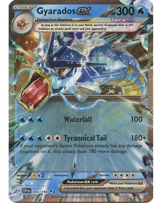 Gyarados ex 045/198  - Holofoil SV01 Scarlet & Violet Base Set - Double Rare