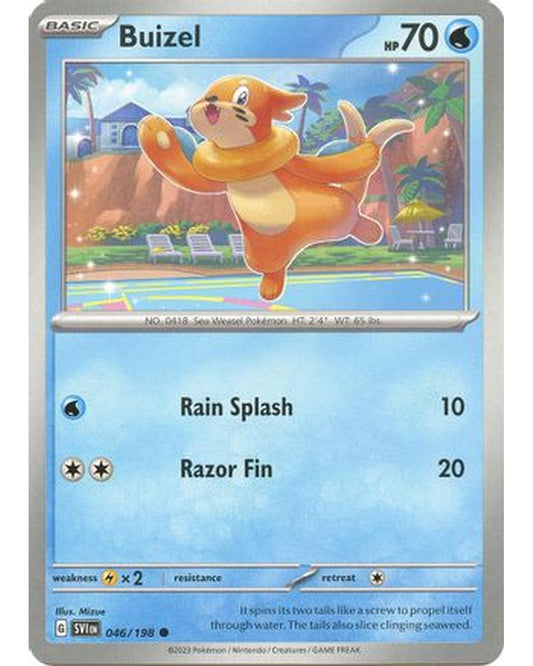 Buizel 046/198  - Reverse Holofoil SV01 Scarlet & Violet Base Set - Common