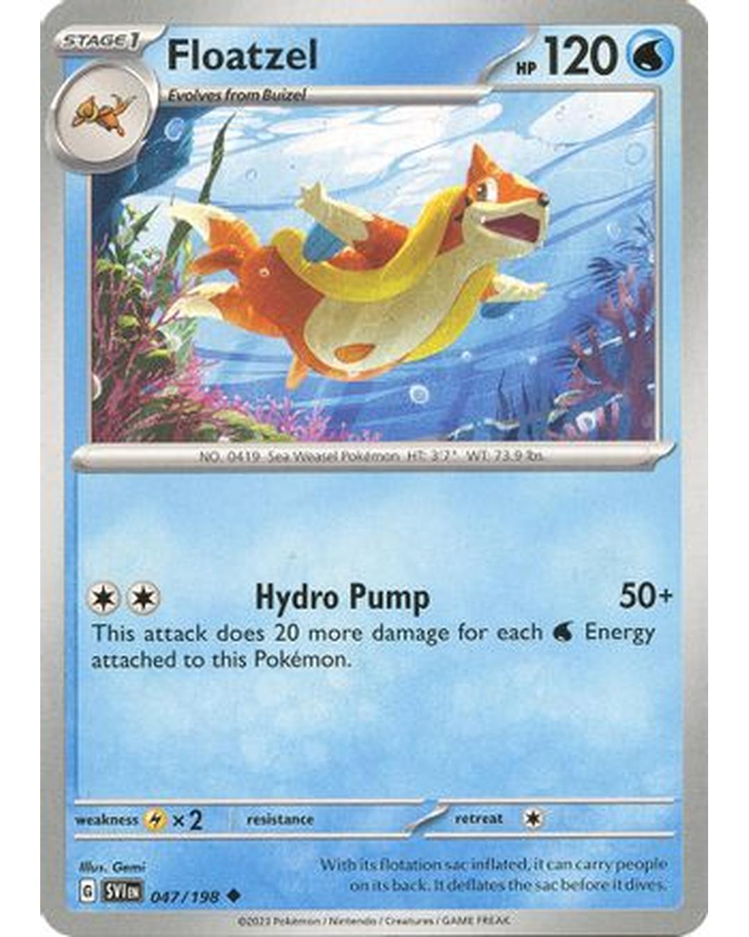 Floatzel 047/198  SV01 Scarlet & Violet Base Set - Uncommon